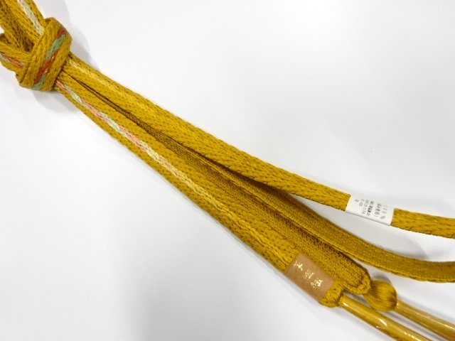 未使用品　正絹　手組帯締め